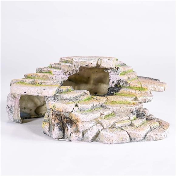 Reptology Shale Scape Step Ledge & Cave Hideout – Decorative Resin for Aquariums - Picture 6 of 6